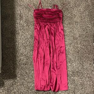 Abercrombie and Fitch pink satin dress NWT